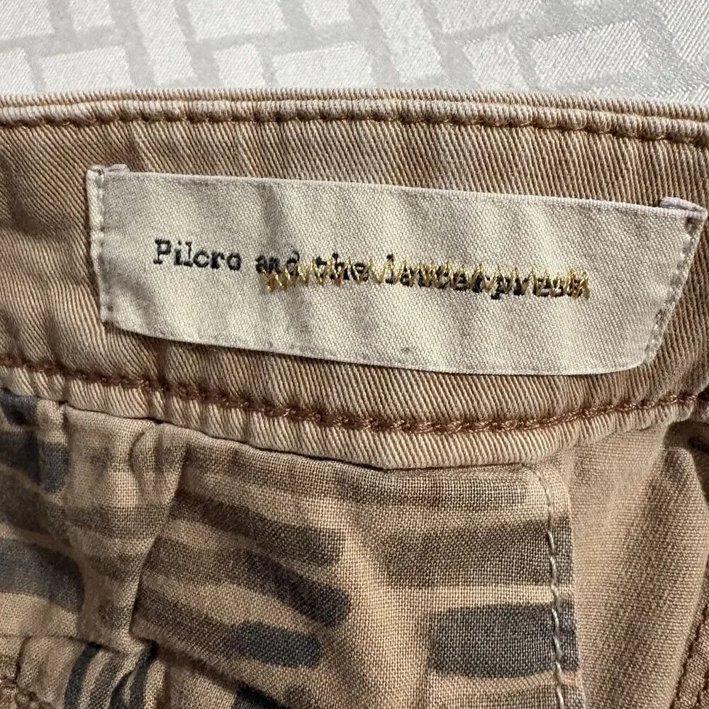 Pilcro Hyphen Shorts Tan Chino Casual Work Business Prep Anthropologie Womens 27